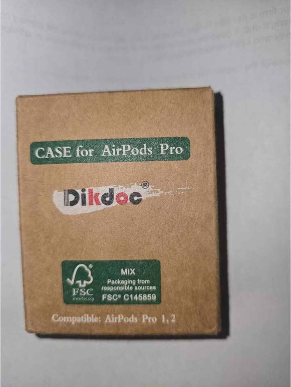 Dikdoc Silicone Protective Case for AirPods Pro 1 & 2 - Gray